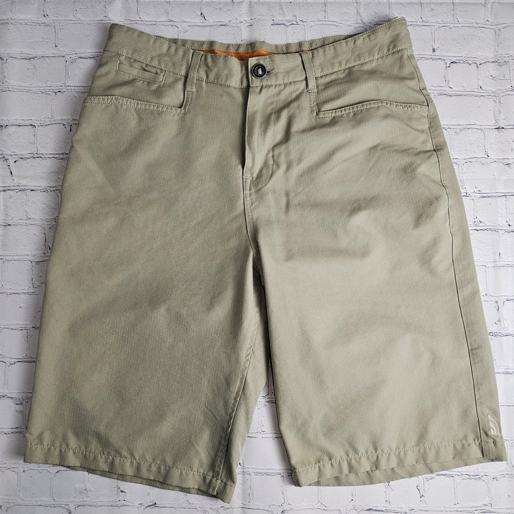 The North Face‎ TNF Chino Shorts Size 32 Brown Cargo Pocket Hiking Casual